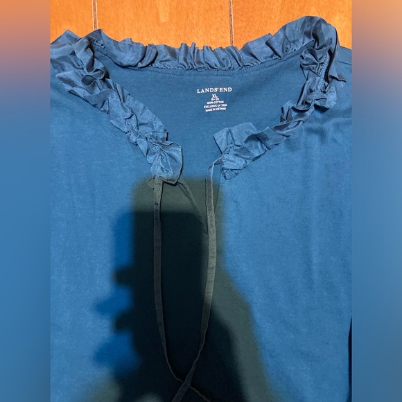 NWOT Ladies Size XL 18/20 Lands End Long sleeve Blouse - Picture 7 of 12